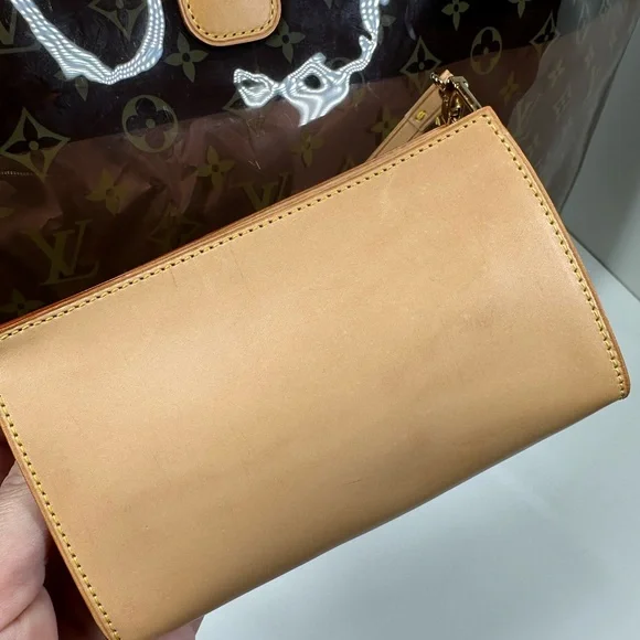 Louis Vuitton Cabas Ambre GM Brown Monogram Bag with Pouch - Picture 10 of 16